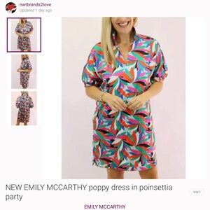 Emily McCarthy Poppy Dress poinsettia part